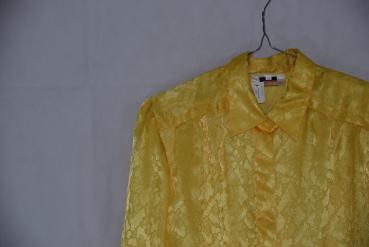 Bluse gelb, orig 1987, nie getragen